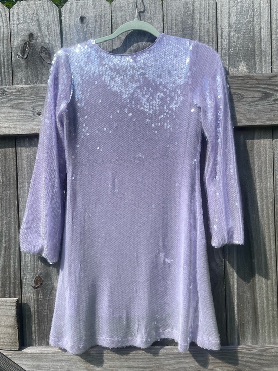 GB girls Other - GB girls Lavender Sequin Long Sleeve Formal Dress